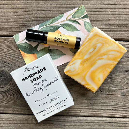 March 2024 Soap: Lemon, Rosemary, Spearmint