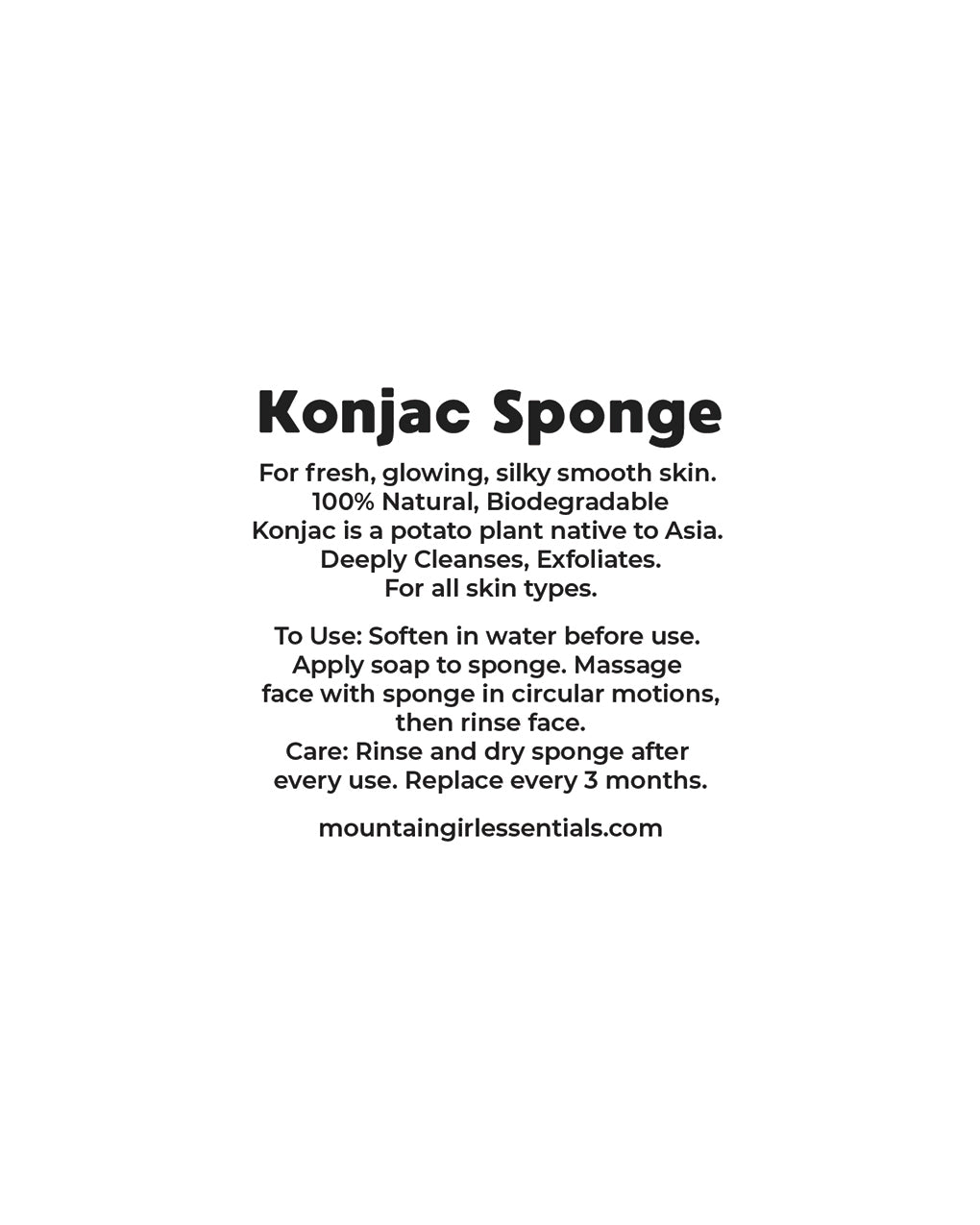 Konjac Sponge