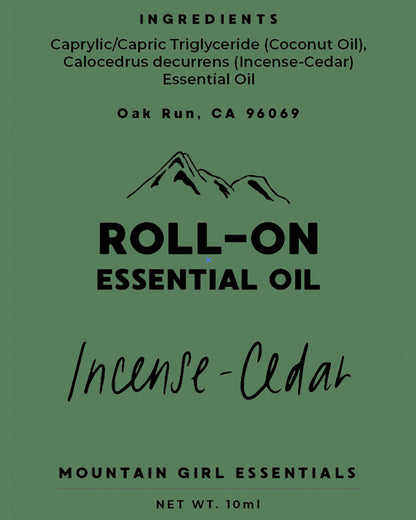 Incense-Cedar Essential Oil Roll-On