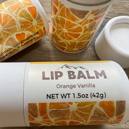 Orange Vanilla Jumbo Lip Balm