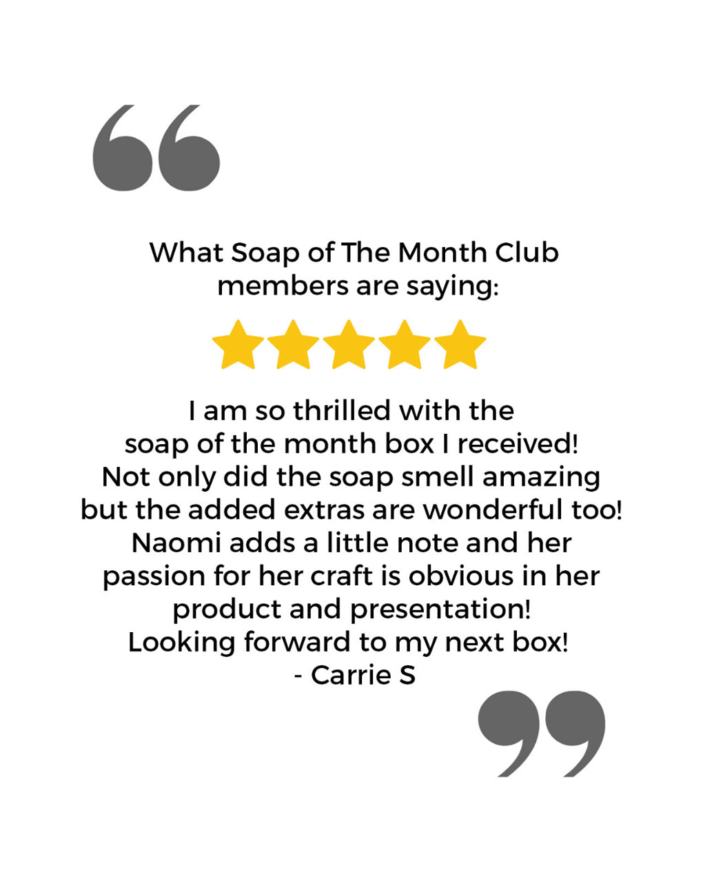Soap of The Month Club