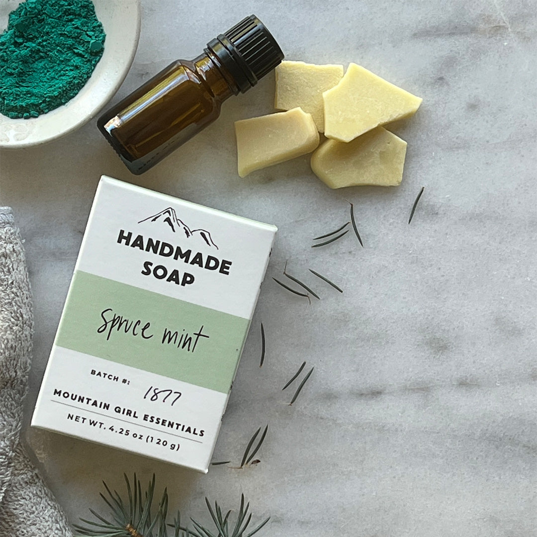 Winter Craft Series: Spruce Mint Soap Bar